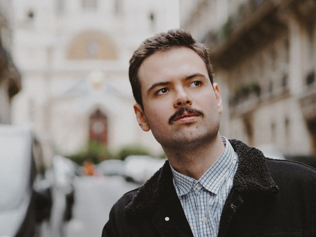 elegant detective with mustache