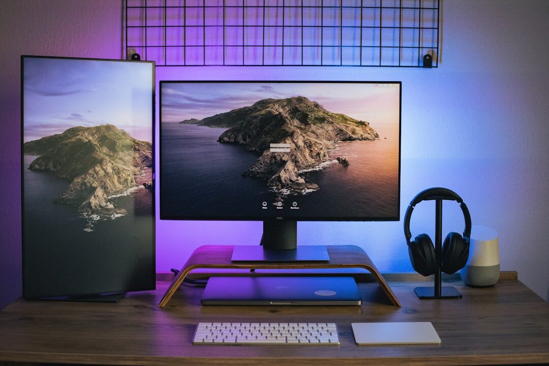 mystery writer desk setup
